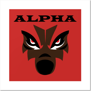 Alpha Wolf Posters and Art